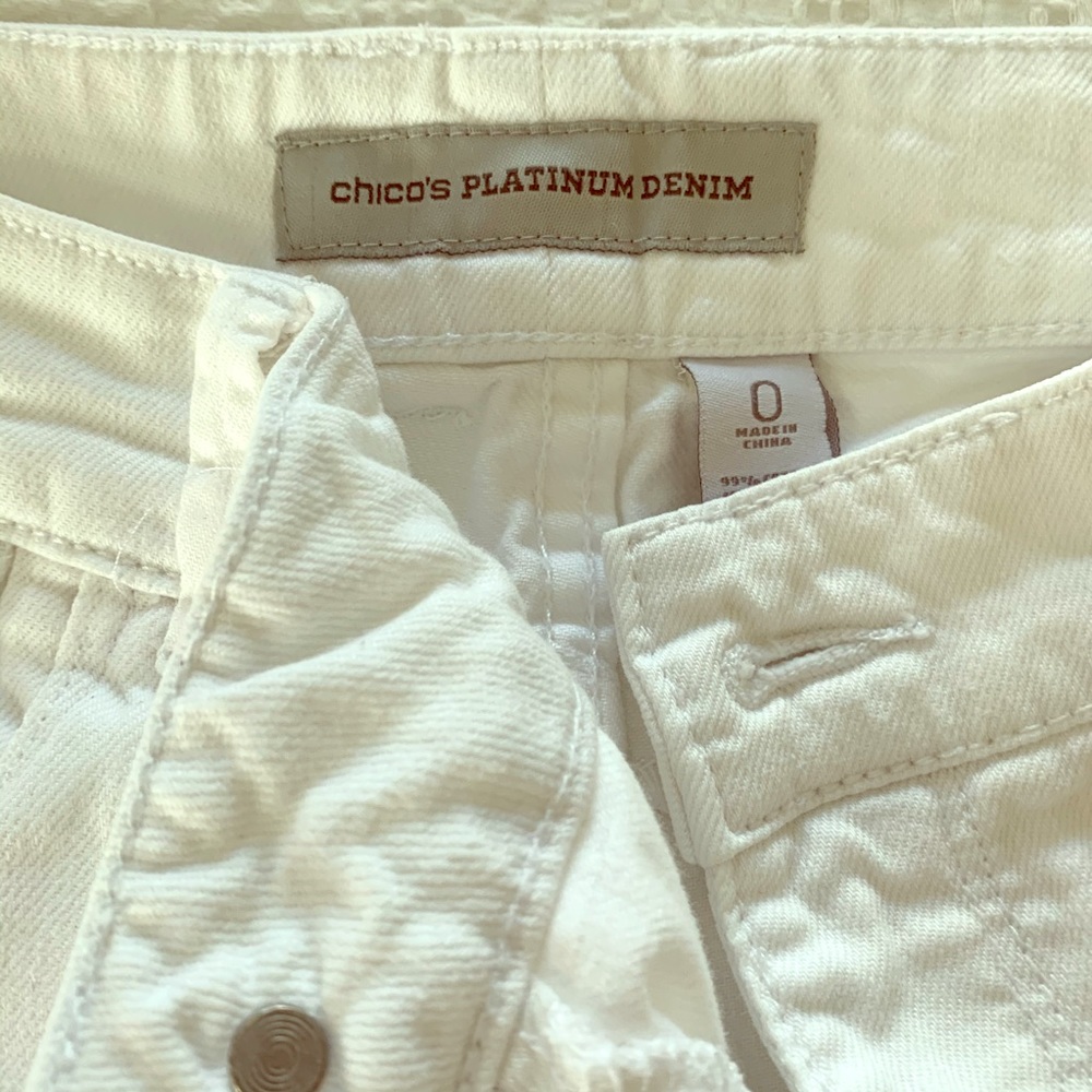 Chico’s Platinum Denim in White